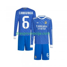 Real Madrid Camavinga 6 Dres Dječji Treći 2025/2026 Dugim Rukavima